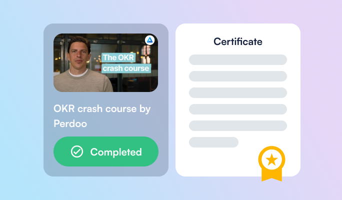 Completed Perdoo OKR crash course and certificate