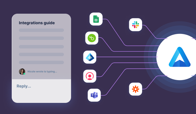 Integrations guide with Perdoo support and connected app icons